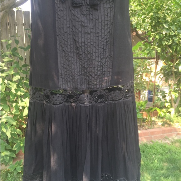 Hannah Jo Black silk dress M - Picture 4 of 8